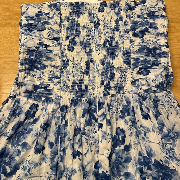 Abercrombie & Fitch Blue Floral Dress - Picture 6 of 6